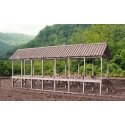 War Between the States Series - 40′ Long Wood Rick pkg(2) -- Covered, HO, B.T.S. 27800