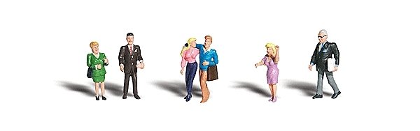 People Talking - Scenic Accents(R) -- pkg(6), HO, Woodland Scenics 1838