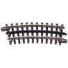 21st Century Track System(TM) Nickel Silver Rail w/Brown Ties - 3-Rail -- 027 Half Curved Section, O Atlas O 6044