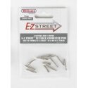 E-Z Street(TM) Accessory -- E-Z Street to 3-Rail Track Joiners/Track Pins pkg(8 Outer, 4 Inner), O Bachmann Industries 272