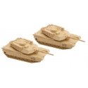 M1 Abrams Tank 2-Pack -- Unpainted (Plastic), N, Micro Trains Line 49945901