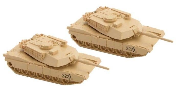 M1 Abrams Tank 2-Pack -- Unpainted (Plastic), N, Micro Trains Line 49945901