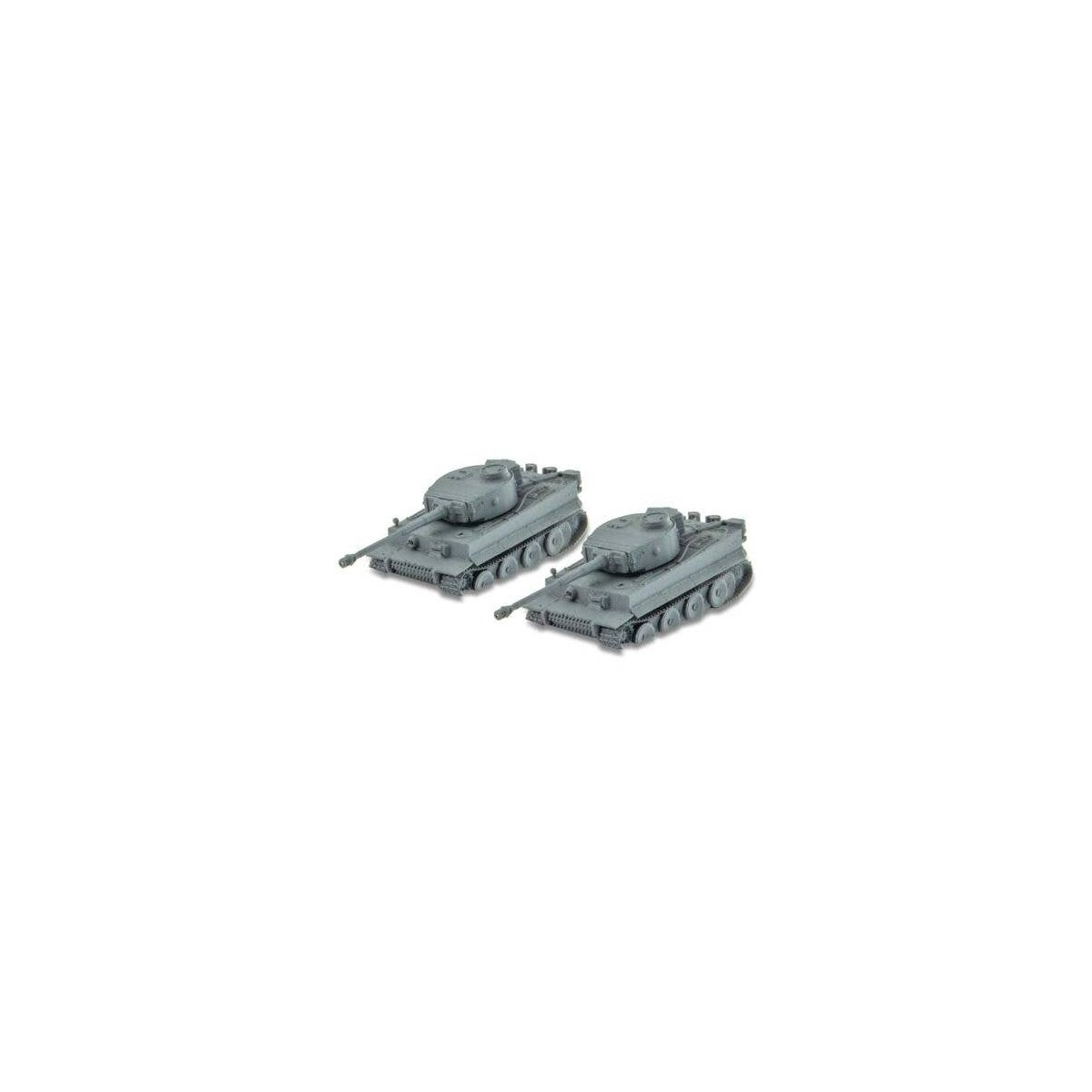 Damaged German Tank 2-Pack -- Unpainted Cast Resin, N, Micro Trains Line 49994004