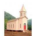 Rural Church -- Kit - 3-5/16 x 7-11/16′, HO, B.T.S. 27232