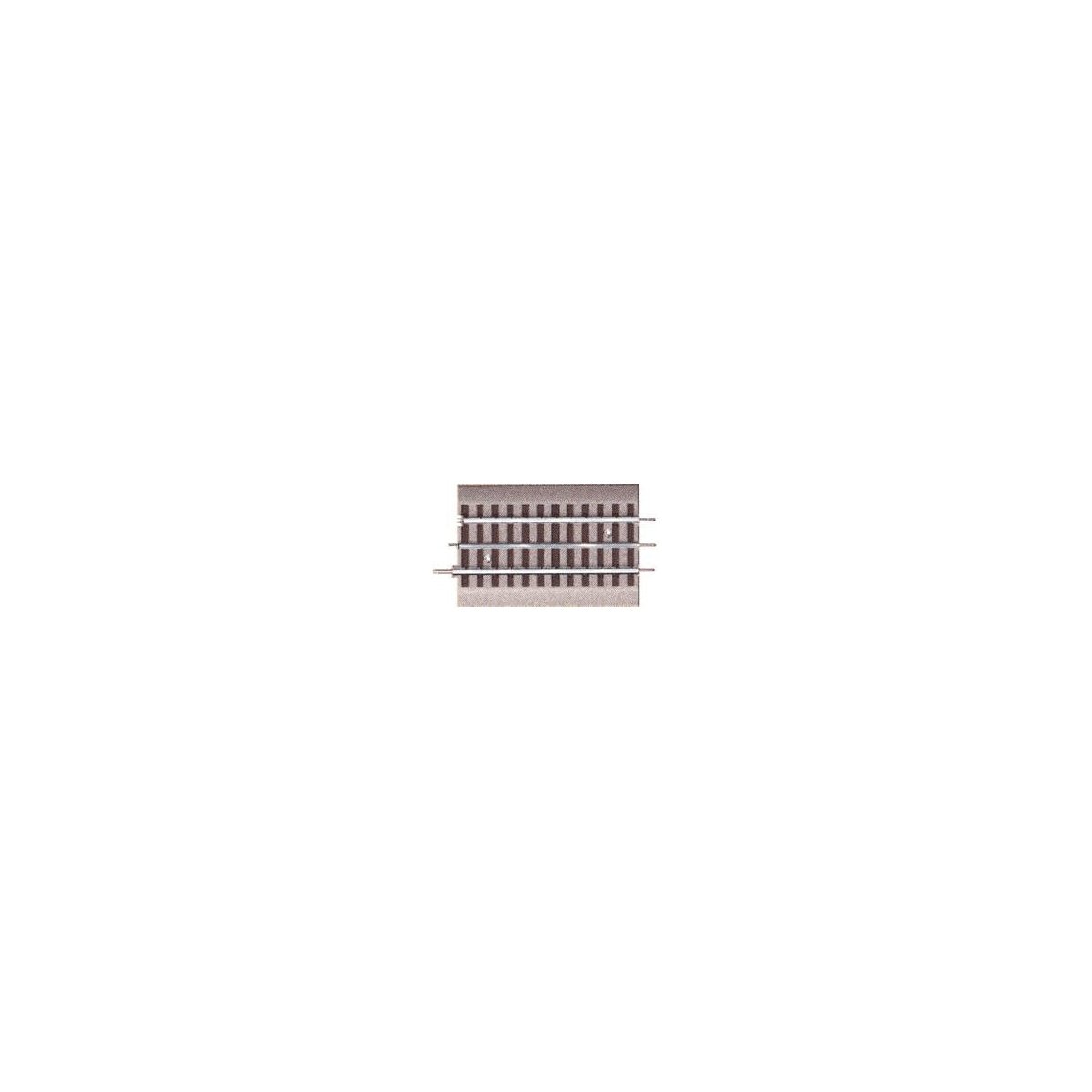 FasTrack(TM) Track w/Roadbed - 3-Rail -- FasTrack to Traditional Tubular O/O-27 Transition Section - 5′ 12.7cm, O Lionel 61204