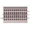 FasTrack(TM) Track w/Roadbed - 3-Rail -- FasTrack to Traditional Tubular O/O-27 Transition Section - 5′ 12.7cm, O Lionel 61204