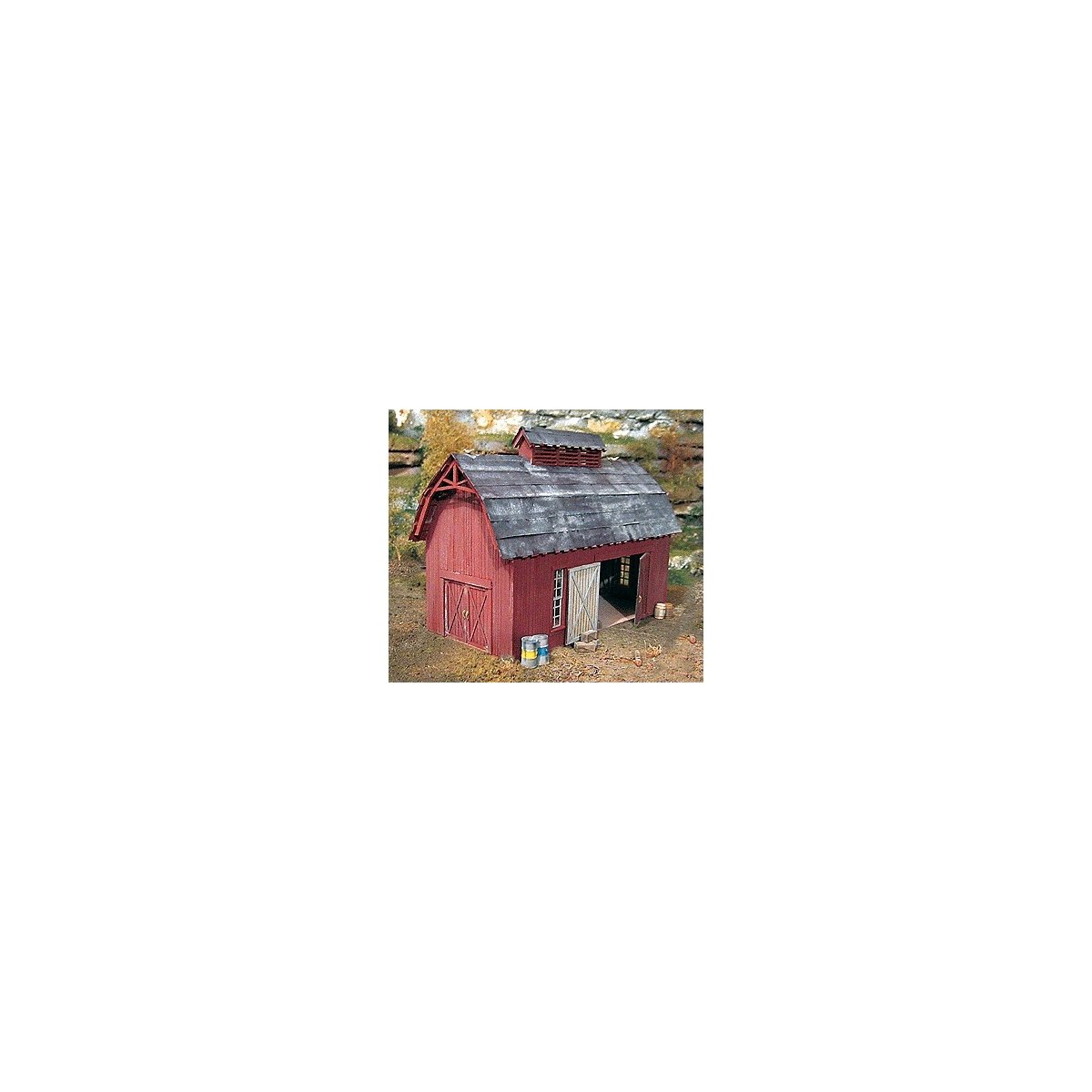Goin′ Home Series -- Pritchard′s Barn - 5 x 2-1/2′, HO B.T.S. 27420