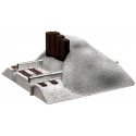 FasTrack(TM) Track w/Roadbed - 3-Rail -- Earthen Bumper - 3-5/8′ 9.2cm, O, Lionel 612059