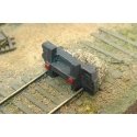 Wood and Sand Bumper -- Unpainted Metal Castings, HO, Durango Press 209
