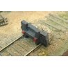 Wood and Sand Bumper -- Unpainted Metal Castings, HO Durango Press 209