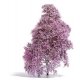 Filigree Bush -- Purple Blossoms 5/8′ 1.5cm Tall, All Scales, Busch Gmbh & Co Kg 3587