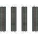 3-Rail C Track - My World -- Straight Sections pkg(4) 6-3/4′ 17.2cm, HO Marklin, Inc 20172