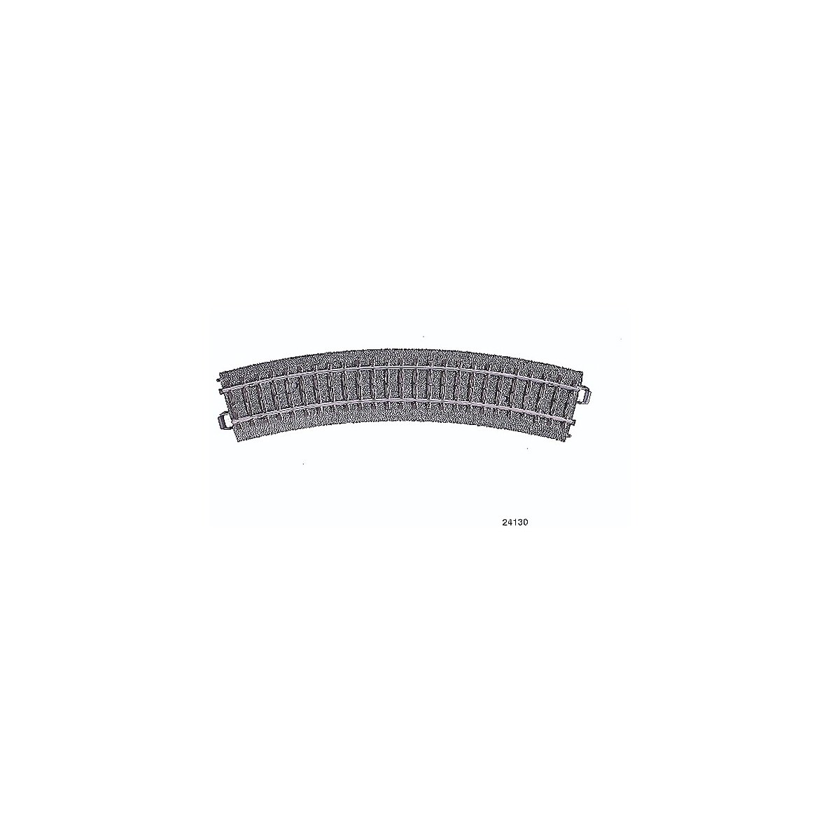 3-Rail C Track -- R1 Curve 14-3/16′ 36cm Radius, 30-Degree, HO Marklin, Inc 24130