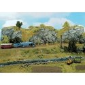 Foam Rock Formations -- Limestone Rock Wall 13 x 7-1/8′ 32 x 18cm, HO, Noch Gmbh & Co 58490
