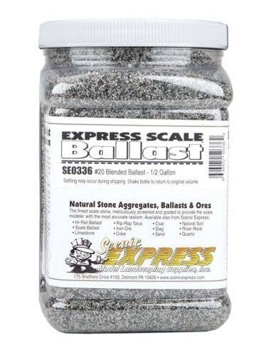 Natural Stone Ballast 20 -- Blended - 1/2 Gallon 1.89L, O, Scenic Express SE0336