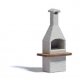 Stone Chimney Barbecue with Glowing Fire - Action Set -- 14-16V, HO, Busch Gmbh & Co Kg 5403