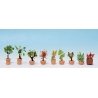 Ornamental Plants in Flower Pots -- Set 2 pkg(9), N, Noch Gmbh & Co 14082