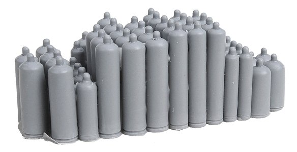 Acetylene Tank Cluster -- Unpainted, O, Bar Mills LLC 4025