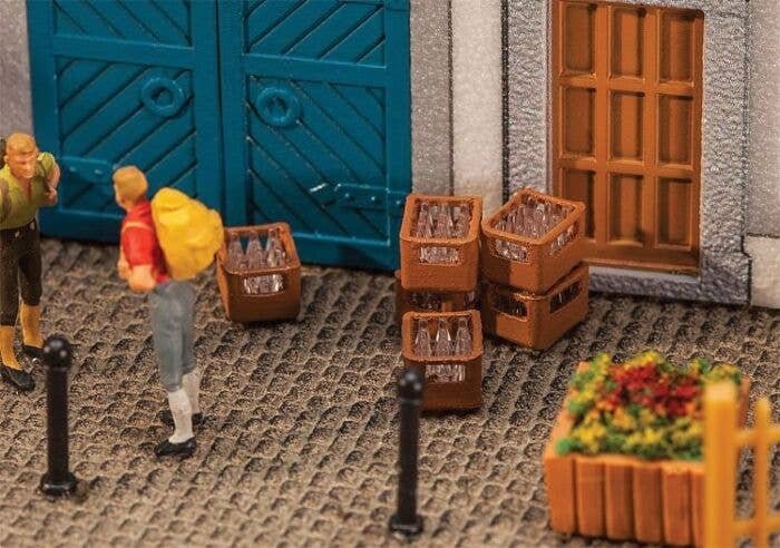 Mineral Water Cases w/Bottles - Kit, HO, Faller Gmbh 180953