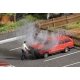 Volkswagen Passat Station Wagon on Fire with Figure - Action Set, HO, Busch Gmbh & Co Kg 7881