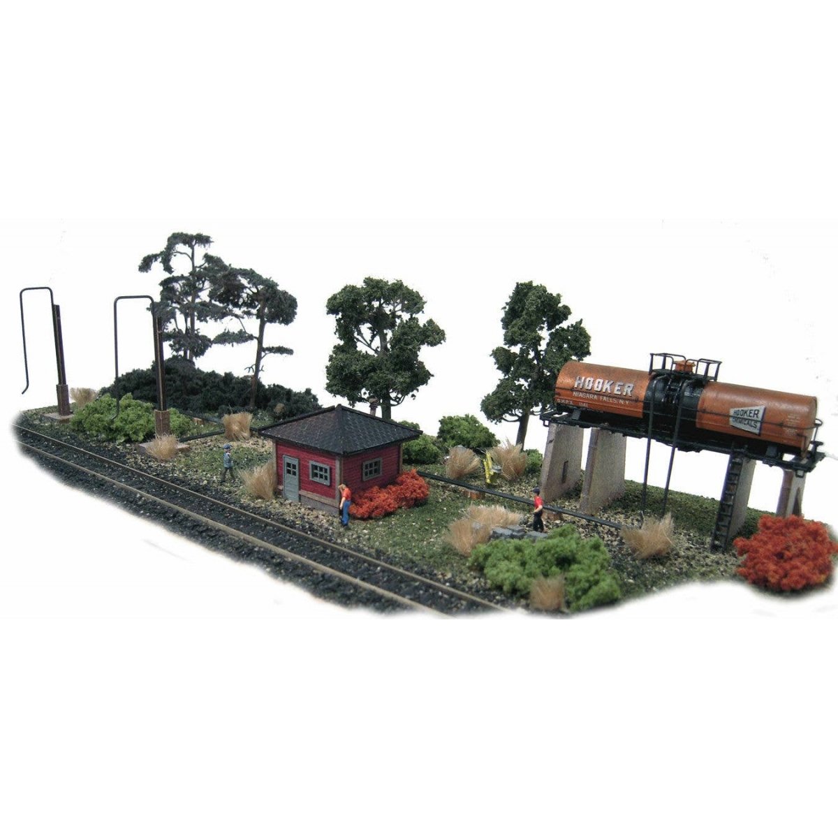 Diesel Fueling Depot - Trackside Series -- Laser-Cut Wood Kit - As-Shown: 10-1/2 x 3′ 26.7 x 7.6cm, N The N Scale Architect 10