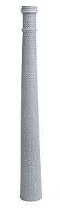 57′ Tall One-Piece Smoke Stack - Kit -- Unpainted, HO, Bar Mills LLC 2013