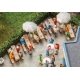 Beer - Picnic Table and Bench Set -- pkg(5), HO, Faller Gmbh 180963