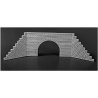 Culvert -- Small Cut Stone with Wings, HO, Rix Products 651