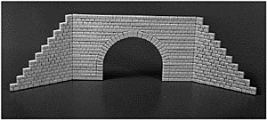 Culvert -- Small Cut Stone with Wings, HO, Rix Products 651