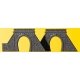 Cut Stone Tunnel Portal w/Tunnel Liner 2-Pack -- Kit - 1-1/8 x 1-3/8′ 2.8 x 3.5cm Opening, Z, Kibri 36900