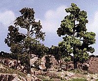 Realistic Trees Kits(TM) - Green Deciduous -- Medium Green - 3 to 7′ 7.6 to 17.8cm Tall pkg(, All Scales, Woodland Scenics 11