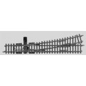 K-Track -- 8-7/8′ Left-Hand Turnout, HO Marklin, Inc 22715