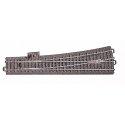 C-Track -- Wide Radius Turnout - 9-15/16′ 25.2cm - Left, HO, Marklin, Inc 24711