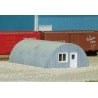 Quonset Hut -- Kit - Scale 24 x 37 x 12′ 61 x 94 x 30.5cm, N Rix Products 710