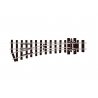 HOe (HOn2-1/2 HOn30′) Narrow Gauge Turnout w/Code 80 Rail -- 12′ Radius, Left-Hand, HOn30 Peco SLE492