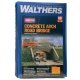 Arched Road Bridge - Street System -- Kit - 7-3/4 x 10-3/8 x 3-7/8′ 19.7 x 26.4 x 9.8cm Opening:, HO, Walthers Cornerstone 31