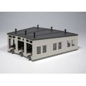 Three-Stall Concrete Roundhouse -- Kit - 7-7/8′ 20cm Deep, 10-Degree Stalls, N, Kato USA Inc 23240