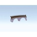 Cut Stone Viaduct Top Section (2-5/8` 6.5cm tall) -- Curved 14-13/32` 36cm Radius, HO, Faller Gmbh 120478