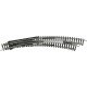 Code 80 Curved Manual Turnout -- Right Hand, R3/R4, 12-15/16′ 329mm, 14-1/4′ 362.6mm Radius, 30 Degrees, N Trix 14948