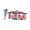 Built-&-Ready(R) - Assembled -- Miss Molly′s Diner, O, Woodland Scenics 5870