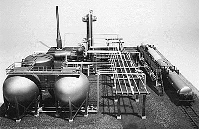 Petro/Chemical Refinery -- Kit - 20 x 24′ 50.8 x 61cm, HO, Plastruct Inc 1008