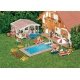 Swimming Pool & Utility Shed - Kit, HO, Faller Gmbh 180542