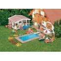 Swimming Pool & Utility Shed - Kit, HO, Faller Gmbh 180542