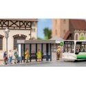 Bus Stop - Laser-Cut Minis -- Laser-Cut Kit - 2-11/16 x 1-1/8 x 1-1/4′ 6.8 x 2.8 x 3.3cm, HO, Noch Gmbh & Co 14390