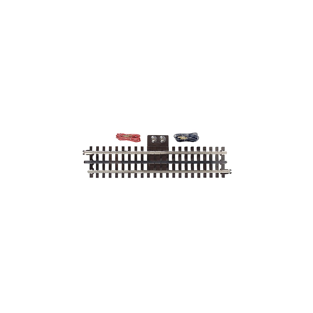 21st Century Track System(TM) Nickel Silver Rail w/Brown Ties - 3-Rail -- Terminal Track, 10′ Straight, O, Atlas O 6010