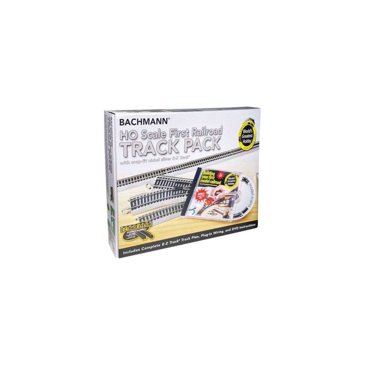 Your First Railroad Track Pack - E-Z Track(R) -- For 4 x 8 Layout, HO, Bachmann Industries 44596