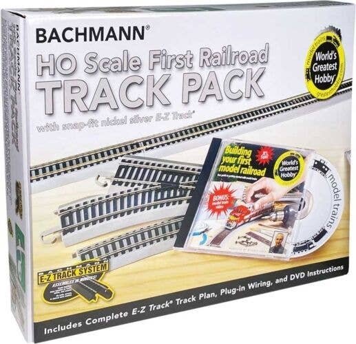 Your First Railroad Track Pack - E-Z Track(R) -- For 4 x 8 Layout, HO, Bachmann Industries 44596