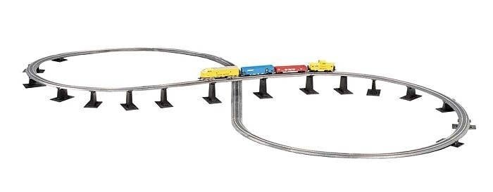 Over-Under Figure-8 Track Pack -- 47-1/4 x 22-1/2′ 120 x 57.2cm, N, Bachmann Industries 44877
