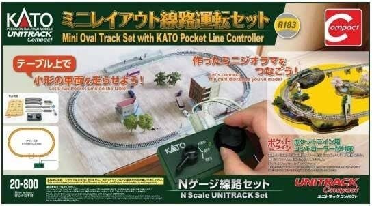 Mini Oval Track Set with Pocket Line Controller - Unitrack, N, Kato USA Inc 20800