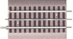 FasTrack(TM) Track w/Roadbed - 3-Rail -- FasTrack to Traditional Tubular O/O-27 Transition Section - 5′ 12.7c, O, Lionel 6120